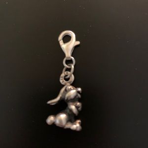 Vintage thumper sterling silver charm